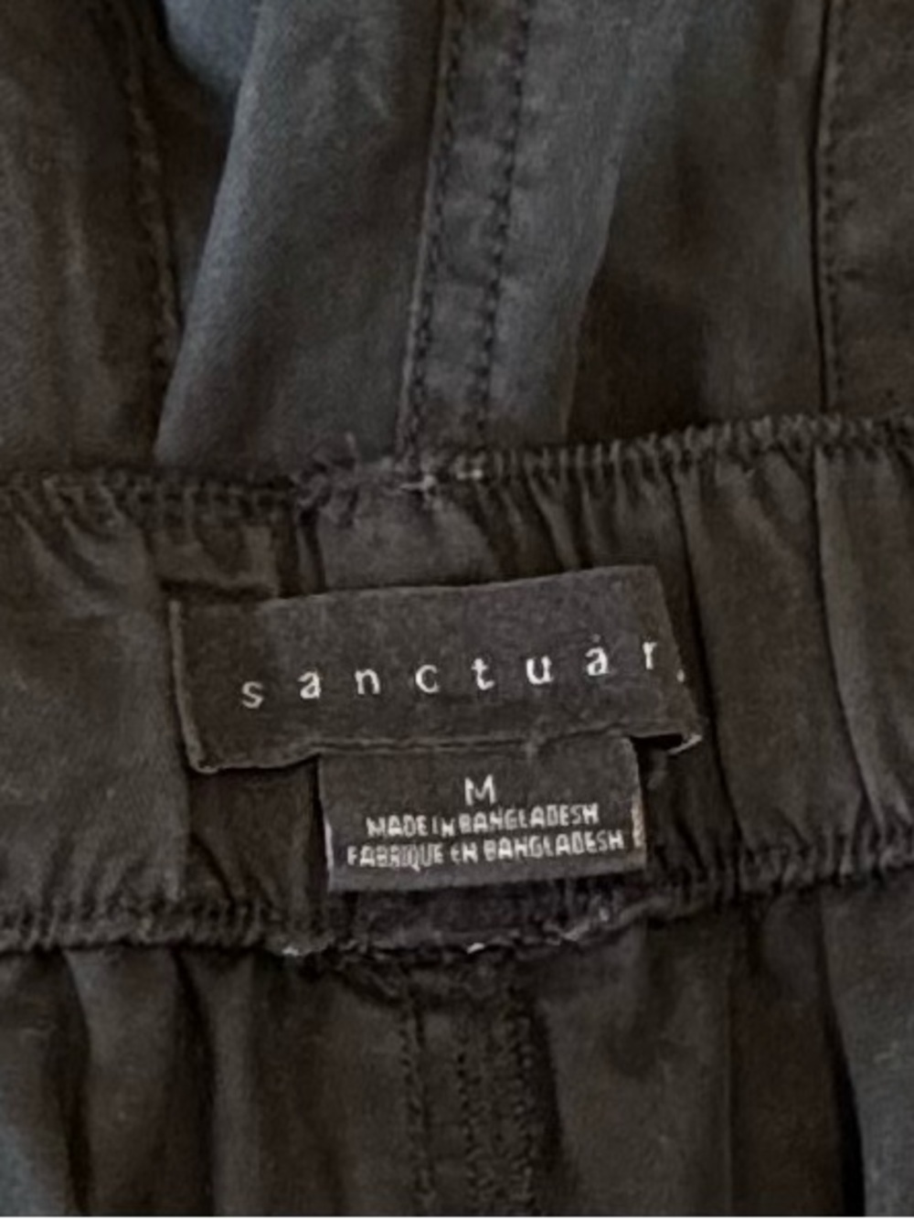 Sanctuary Go Easy Elastic Waist Black Jogger Pants. Medium. NWOT - Picture 6 of 8